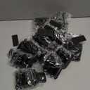 JQK 3/8 Inch Inset Cabinet Door Hinges Black, 50 Pack 25 Pairs Flush Face Mount Cupboard Kitchen Hardware Hinges Max fit 9mm/0.375 Step Door, CH201-BK-P50