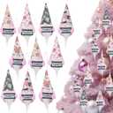 10 Set Gnome Tree Hanging Ornaments Gifts Bulk Pink Plush Hanging Tree Pendant Home Decoration for Holidays Party Favors, 5 Styles