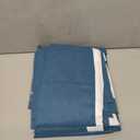 H.VERSAILTEX 100% Blackout Curtains for Bedroom Thermal Insulated Linen Textured Curtains Heat and Full Light Blocking Drapes Living Room Curtains 2 Panel Sets, Blue Sapphire, 52x96 Inch