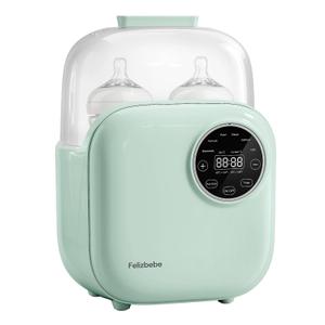Felizbebe Bottle Warmer for Breastmilk, 11-in-1 Double Bottle Warmer Large Touchscreen with Night Light, Detachable for Easy Cleaning & Accurate Temperature Control, Timer, Milk Warmer for Baby