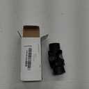 3/4" Round X 3/4" DD Black Steering Universal Joint Single U Joint Shaft,Total Length: 83mm (3-1/4")