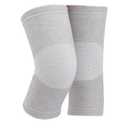 Bamboo Charcoal Knee Sleeve - Bamboo Compression Knee Sleeve for Men and Women - Elastic Warm Knee Brace for Arthritis (Gray, Medium)