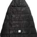 7AM Enfant Baby Carrier Cover - K-Poncho Universal Fit Winter Ultra Soft Plush Lining, Water Repellent Bunting Bag with Adjustable Hood, Multifunctional Stroller & Car Seat Blanket Cover | (0-3T)