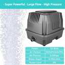 Linear Air Pump for Aeration, 950GPH Septic Air Pump Pond Aerator for Koi Pond, Aquarium, Waste Treatment, Fish Farm, Seafood Restaurant, Hydroponic