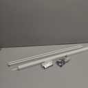 Silent Double Curtain Track Ceiling Mounted, Heavy-Duty Aluminum Room Divider Rails Bedroom/Living/Window/Hotel Drop Ceiling Curtains Tracks Easy InstallWhite, 4.6m(15.1ft)