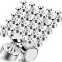 25Pcs Strong Fridge Magnets, Refrigerator Magnets for Whiteboard, Magnetic Push Pins Small Whiteboard Magnets for Classroom, Magnetic Decorative Magnets, Locker Accessories and Dry Erase Magnets