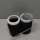 Organic Seed Sprouting Jar Kit  2  32 oz Wide-Mouth Mason Jars with Stainless-Steel Sprouter Lids & Stand, Blackout Sleeves, Drain Tray  Grow Broccoli, Alfalfa & Bean Microgreens (White)