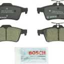 BOSCH BC1095 QuietCast Premium Ceramic Disc Brake Pad Set - Compatible with Select Ford Focus; Jaguar XF, XJ; Mazda 3, 5; Pontiac Solstice; Saturn Sky; Volvo C30, C70, S40, V50 + More; REAR