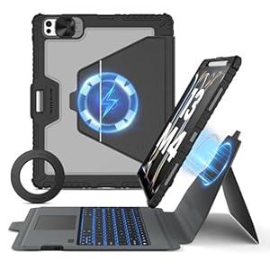 Nillkin for iPad Pro 13 inch Keyboard (M5, 2025, M4, 2024), iPad Pro M5 Magnetic Case, Detachable Backlit Keyboard Stand, with Magnetic Wall Mount, Portrait/ Landscape New ipad pro 13 inch Trackpad