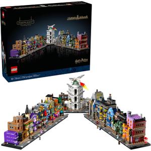 LEGO Harry Potter Diagon Alley Wizarding Shops Building Set for Adults - Collectible Kit for Harry Potter Fans with 12 Microfigures - Gift Idea for Men, Women, Fans - 76444