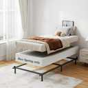 Twin Box Spring Bed Base 9 Inch, 1500lbs Heavy Duty Box Spring Twin Size Metal Mattress Foundation, Tool-Free Easy Assembly, Noise Free