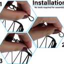 Heavy Duty - 3 Tier Hanging Kitchen Black Fruit Basket