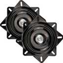 2 Pack 10 Inch Heavy Duty Bar Stool Swivel Plate Replacement 360 Degree Swivel Square Turntable Base 10 Inch Ball Bearing Swivel for Swivel Chairs, bar Chairs, Rotating Brackets and More