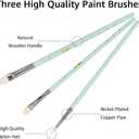 HIMI Gouache Paint Set, 24 Colors x 30ml/1oz with Brushes & Palette, Jelly Cup Design, Non-Toxic, Perfect for Beginners, Students, Artists(Green)