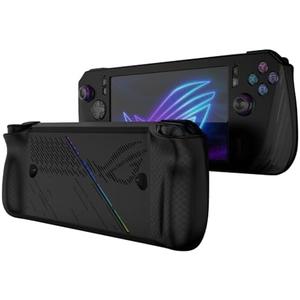Miimall Silicone Case for ASUS ROG Ally X Case, Protective Case for ROG Ally X 2024, Soft Full Protection Non-Slip Shockproof Anti-Scratch Dustproof Slim Cover for ASUS ROG Ally X Accessories (Black)