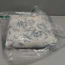 jinchan Blackout Linen Blend Curtain Floral Blackout Curtains for Living Room 84 Inch Length Blue Printed with Lined Blackout Curtain for Bedroom Farmhouse Curtains Set 2 Panels