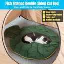 Quickup Pop Up Cat Tent for Outside, X-Large Catio & Cat Enclosure with Fish-Shaped Cat Mat, Portable Outdoor Cat Playpen for Multiple Cats, UV-Protected Cat House for Backyard Balcony Camping