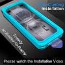 Ferilinso [Auto Dust Install] 3 Pack Screen Protector for iPhone 16 Plus [Phone Case fit], 3 Tempered Glass Camera Lens Protector Accessories for Apple