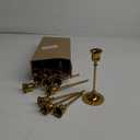 Candlestick Holders,Taper Candle Holder for Candlesticks Gold Brass Vintage Candle Stick Candle Holders Candelabra Candle Holder for Fireplace Party Dining Home (2sets)