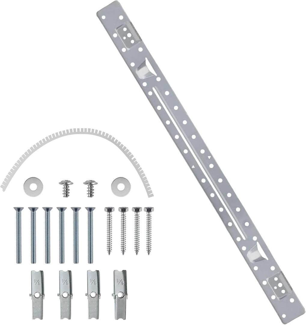 W10440498 W11025649 Microwave Mounting Plate Kit Compatible with Whirlpool Amana Maytag Kitchen-Aid Microwave Wall Mount Bracket Replaces AP6245752 PS12074431 W10821385 (with Hardware Screws Bolts)