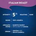 Lavazza Italian Roast Ground Coffee 6 Bags of 12oz, Dark Roast, Strong and Bold Taste, Intensity 5/5, 100% Arabica, Ideal for Drip Brewers, (Pack of 6) - Package May Vary