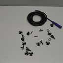 Windshield Washer Nozzles Kit Replacement for Chrysler Dodge Ram, Windshield Washer Nozzle Hose Kit with 157-Inch Windshield Fluid Hose, 2 Sprayer Nozzels with Gaskets, 6 Hose Connector BLue