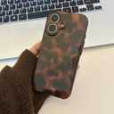 Aesthetic Tortoise Shell Phone Case for iPhone 17 - Cute Leopard | Brown Cheetah Print Slim IMD Protective Cover | Durable Fade-Proof | Girly Gift for Girl Women -Trendy Tortoise