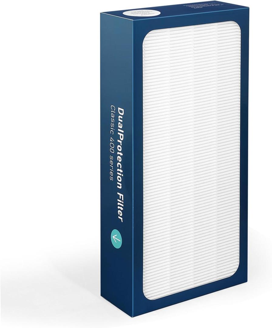 Upgraded Classic 400 Series Replacement Filter-Compatible with Blueair 400 Series Air Purifier Particle Filter Replacement, Part # 480i, 402, 403, 405, 410455EB, 450E Replacement Filter-1PACK