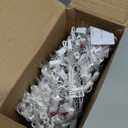 PREXTEX 300 Count Clear Christmas Tree Lights with White Wire - 60 ft Warm White Incandescent Lights for Indoor or Outdoor Use - Holiday String Light for Christmas Trees, Patios, Fences, and More