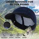 Mesh Golf Hats Men Women - Breathable Adjustable Baseball Cap - Sports Fitted Performance Hat for Outdoor Running (Blue)