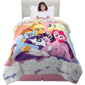 Franco Kids Bedding Super Soft Reversible Comforter, Twin/Full, My Little Pony
