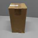 Mouthwash Dispenser for Bathroom, Glass Mouthwash Dispenser with Cup, Mouth Wash Container Bottle with Cup, Refillable Mouthwash Decanter, Clear, 1 Pack, 17oz