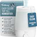 Fontaines Luxury TopFill Cool Mist Humidifier  360° UltraFine Spray, WhisperQuiet Operation, DishwasherSafe Tank, Nightlight & Auto ShutOff, Easy to Clean for Home, Bedroom, Baby Nursery