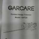GARCARE 4.5Amp Corded Electric Hedge Trimmer - 24" Dual-Action Blade, 0.7" Cutting Capacity, Lightweight & Adjustable Handle for Lawn, Garden, Shrub Trimming