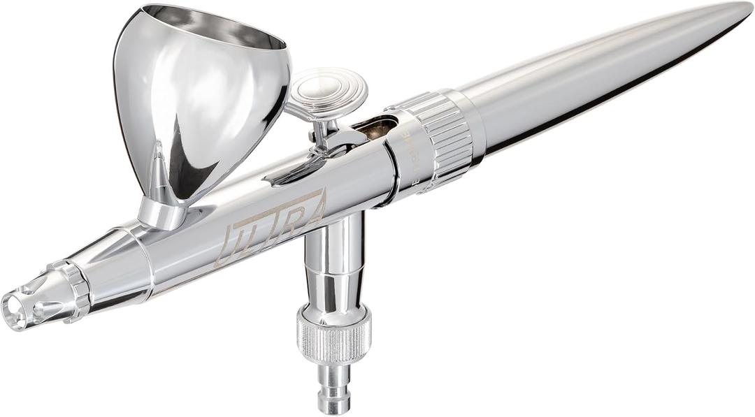 Harder & Steenbeck Airbrush ULTRA 2024 - German-Engineered Dual Action Painting Set with Gravity Feed - 0.45mm Self-Centering Nozzle - 5ml Paint Cup 120231, 1 Count