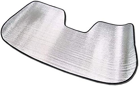 TuningPros RSS-234 Custom Fit Roll Up Car Windshield Sun Shade Protector, Sunshade Visor Silver 1-pc Set