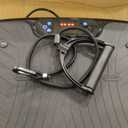 Vibration Plate Exercise Machine, Vibrating Plate Platform for Lymphatic Drainage with 200 Adjustable Speeds, Power Vibration Plate for Weight Loss & Fitness, Supports Max Weight 450 Lbs (Jet Black) Missing a strap.