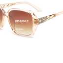 JM Bifocal Reading Sunglasses for Women Fashion Oversized Square Sun Readers Outdoor Reading Glasses UV400 Protection Brown +2.0