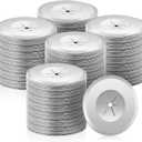 1.5 Inch Perforated Insulation Pins Self Locking Washers Flat Washer Round Galvanized Steel Plaster Washers for Wall and Ceiling (1000 Pieces)