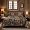 Realtree All Purpose Camo Bedding Twin Sheet Set 3 Piece Polycotton Rustic Farmhouse Bedding for Lodge, Cabin & Hunting Bed Set  Perfect for Outdoor Camouflage Bedroom - (39"x75")
