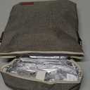 ZORMY 2 Bottle Insulated Wine Carrier Bag for Travel, Wine Carrier Tote Cooler Bag with Shoulder Strap & Corkscrew Opener, Perfect Wine Lover's Gift, Great for Picnics and Outdoor Entertaining (Khaki)