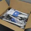 Folding Walker with 2 Precut Tennis Balls, 5" Wheels Lightweight Walkers for Seniors and Adults, Supports Up to 350 Pounds, Adjustable Height, Compact Standard Walker, Black Walker With Balls