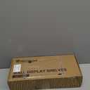 Forbena Black Floating Shelves for Wall, Bahtroom Wall Shelves Over Toilet, Rustic Hanging Shelf with Lip Rail for Bedroom Kitchen Office Living Room Picture Photo Decor, 17 Inch Long-Set of 3