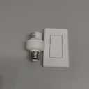 DEWENWILS Remote Control Light Bulb Socket, Wireless Light Switch for Pull Chain Light Fixture, Remote Light Socket E26 E27 Bulb Base with Wall Mounted Wireless Controller, No Wiring, ETL Listed