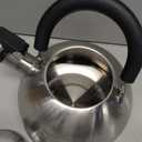Stainless Steel Whistling Tea Kettle, Made of 100% Durable Stainless Steel, Flip Top Spout, Light Handle – Holds 2 Quarts, by Home-Style Kitchen