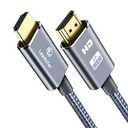 HDMI Cable 4K 15 ft, High Speed HDMI 2.0 Cord Braided | 4K@60Hz, Ultra HD, 2160p, ARC, HDR, 3D, HDCP 2.2 | for Xbox / PS5 / TV/Laptop/Monitor (15 FT / 4.5M)