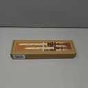 Silverstro Fall Decor LED Taper Candles with Remote Control & Timer Function, Embossed Autumn Maple Leaf Design Flameless Taper Candles for Home Party Autumn Decorations, Set of 2