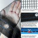 21FT Round Pool Leaf Net Cover for Above Ground Pool Autumn Mesh Pool Net Covers with Metal Cable Winch for Leaves Branches Protection (Black, 21FT)