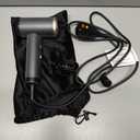 Travel Hair Dryer, Dual Voltage Mini Ionic Blow Dryer for Fast Drying, Compact Lightweight Hair Dryer with Magnetic Diffuser for Home & Travel, Portable Hairdryer International 110-240V (Black)