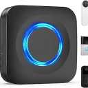 WIFI Wireless Doorbell Chime Compatible with Ring, Nest, Blink Video Doorbells, Smart Indoor Doorbell Receiver with LED Flash Alert for Home Security (1 Pack)